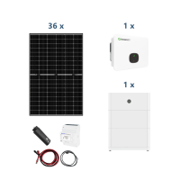 Kit solaire Growatt MID 10KTL3-XH Onduleur Hybride...