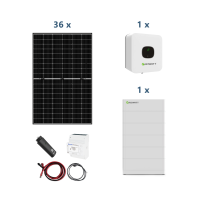 Kit solaire Growatt MIN 4200-XH 4,2kW Onduleur Hybride...