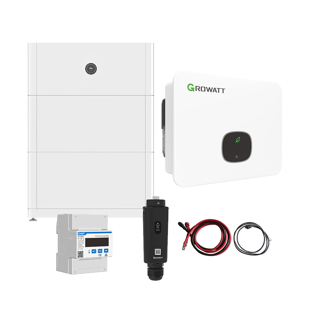 Growatt Komplettset MID 15KTL3-XH 15kW Hybridwechselrichter 3-phasig & APX 10.0P Solarspeicher 10kWh (mit P1)