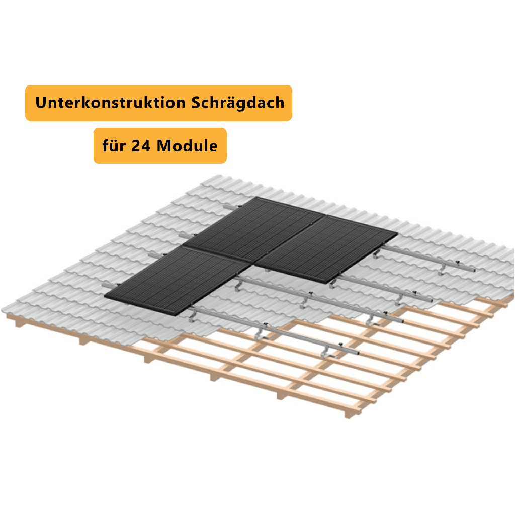 PV-ezRACK 02A Unterkonstruktion Montageset für Schrägdach (für 24 Module) *Neu