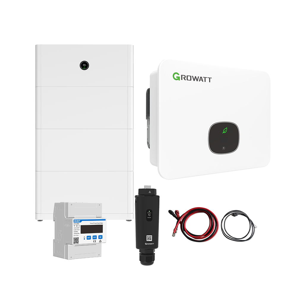 Growatt Komplettset MID 20KTL3-XH 20kW Hybridwechselrichter 3-phasig & APX 15.0P Solarspeicher 15kWh (mit P1)