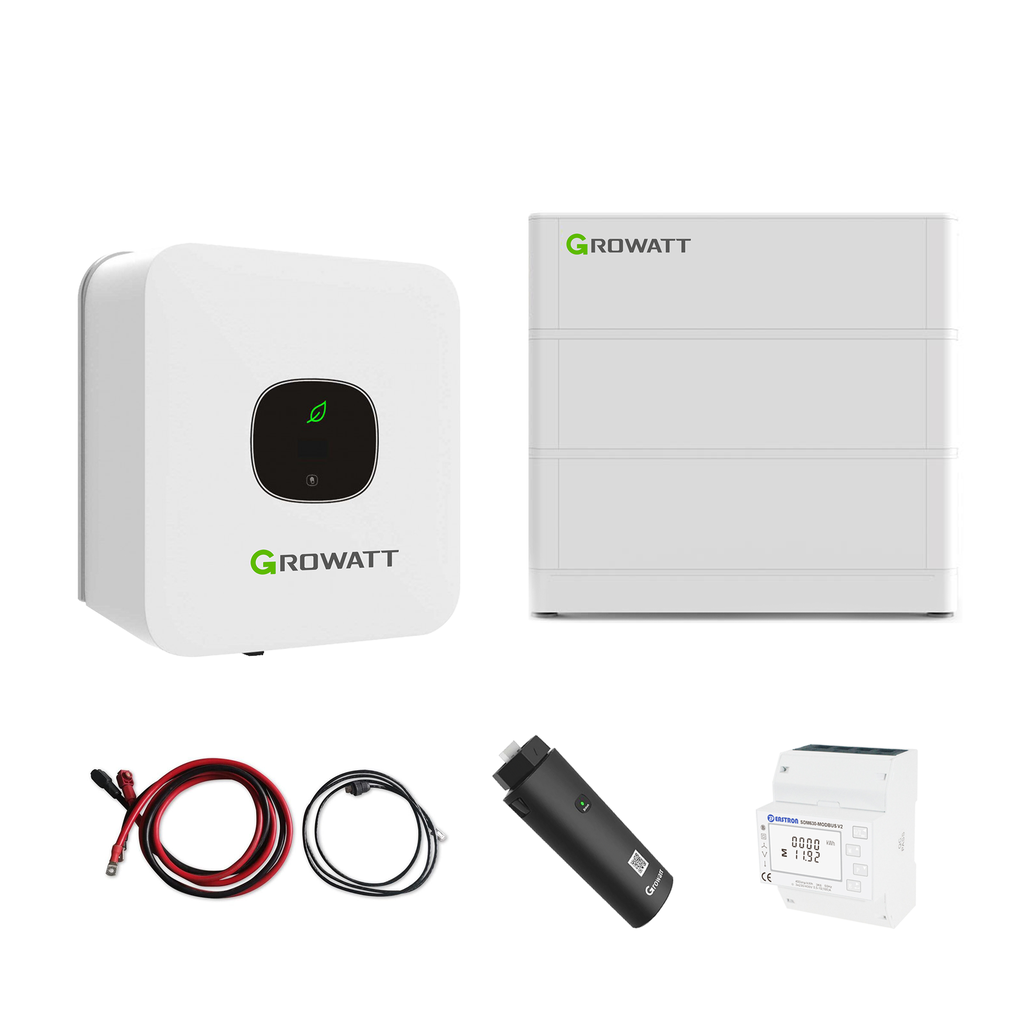 Growatt Komplettset MIN 3600-XH 3.6kW Hybridwechselrichter 1-phasig & ARK 5,1XH Solarspeicher 5,12kWh