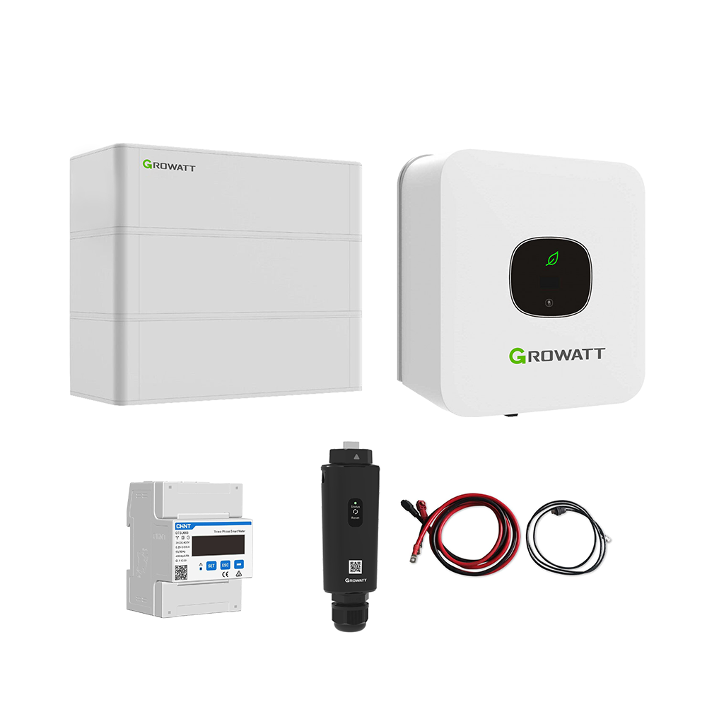 Growatt Komplettset MIN 4200-XH 4.2kW Hybridwechselrichter 1-phasig & ARK 5,1XH Solarspeicher 5,12kWh