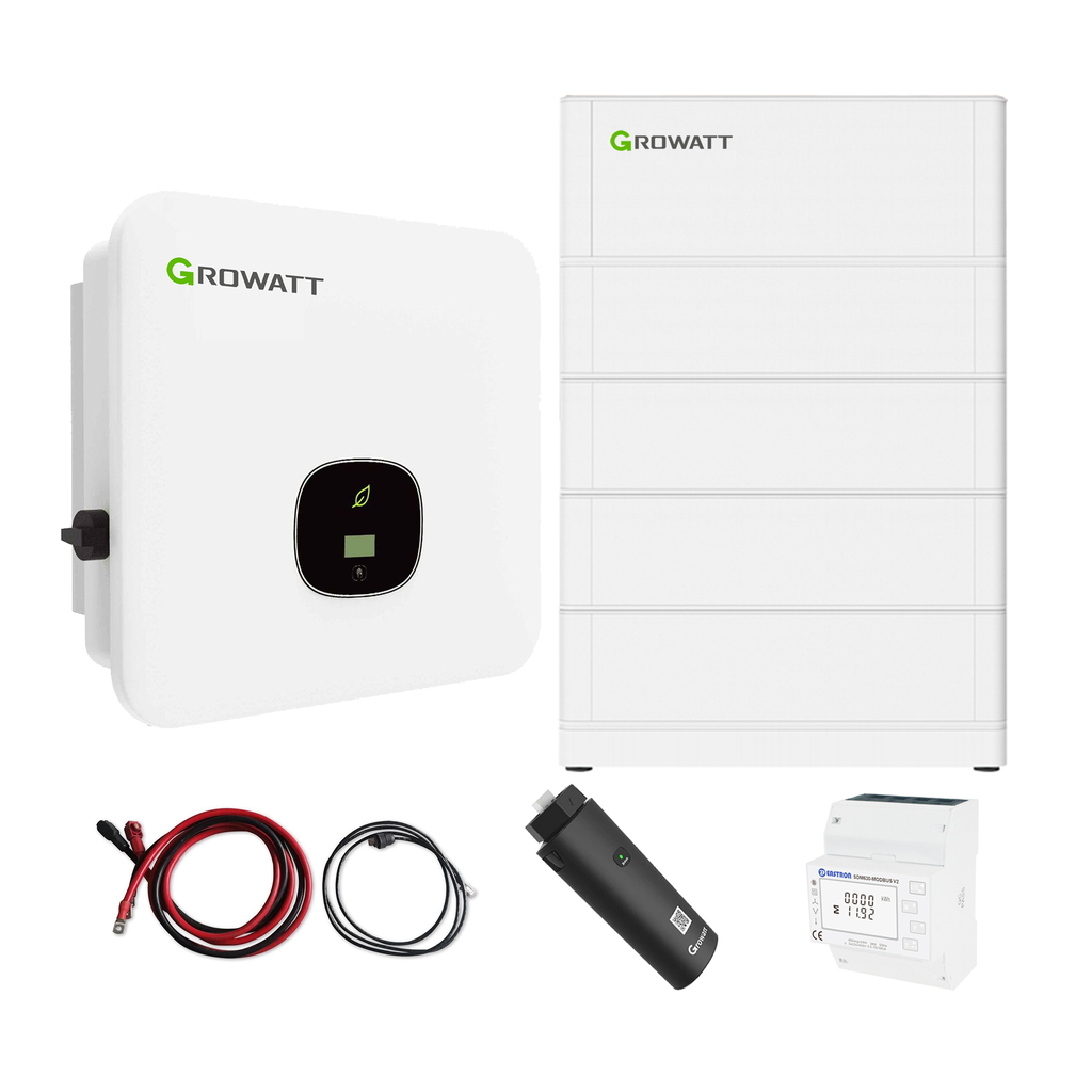 Growatt MOD 10000TL3-XH 10kW Hybridwechselrichter 3-phasig & ARK 10,2XH Solarspeicher 10,24kWh