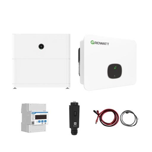 [0179002161P] Growatt Komplettset MID 11KTL3-XH 15kW Hybridwechselrichter 3-phasig & APX 5.0P Solarspeicher 10kWh (mit P2)
