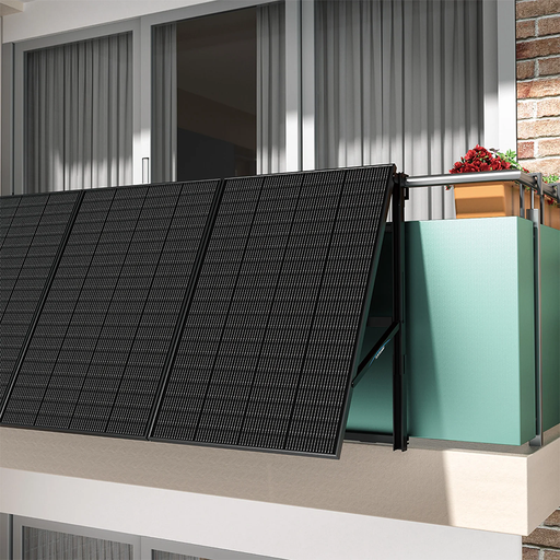 [0179036068P] SUNSHARE Balkon mit Schild Balkonkraftwerk 800W mit 10m AC Kabel & 400W Solarmodule