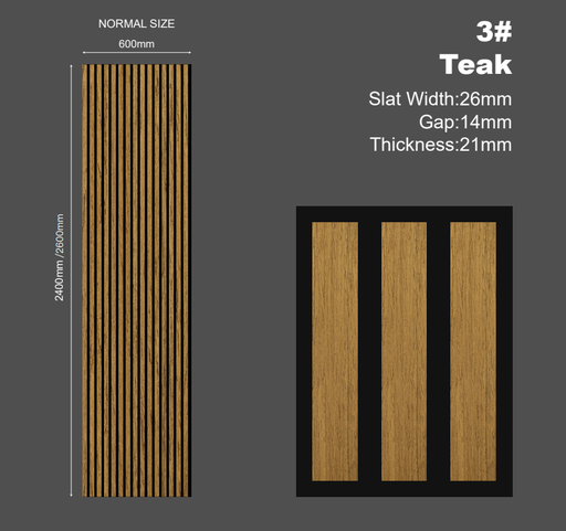 [SAN-HLA-008] SS Holz-Lamellen Akustikpaneel (PET) Gelb 260*60 cm