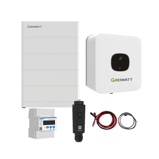 [0179002093P] Growatt Komplettset MIN 3600-XH 3,6kW Hybridwechselrichter 1-phasig & ARK 10,2XH Solarspeicher 10,24kWh